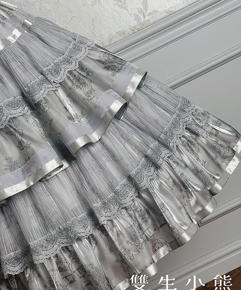 Time メルヘンGOD(メルヘン光ロリータゴシック系) Twin Bears / 煌めくメルヘンの夢 ロリィタドレス ワンピース