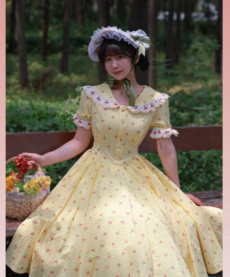 Wizard of Oz / Antique book &  Fairy Tale Town レトロ ヴィンテージ風 ドレス [LO1457]