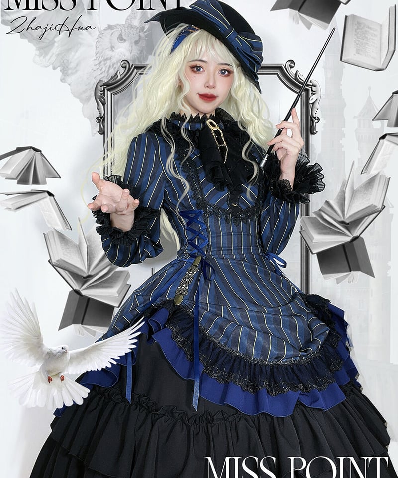 MISS POINT ベロアワンピース パープル Lサイズ ワンピース パープル