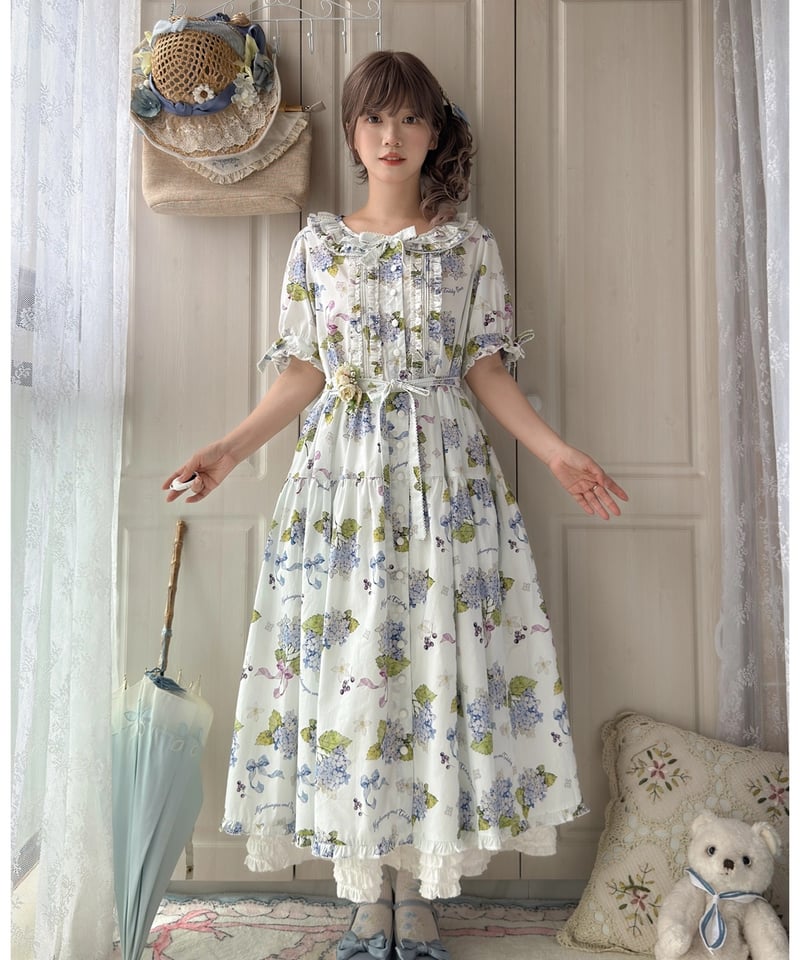 yukiemon テキスタイルサマーワンピース　まぜまぜ柄　ワンピース yukiemon テキスタイルサマーワンピース まぜまぜ柄 ワンピース