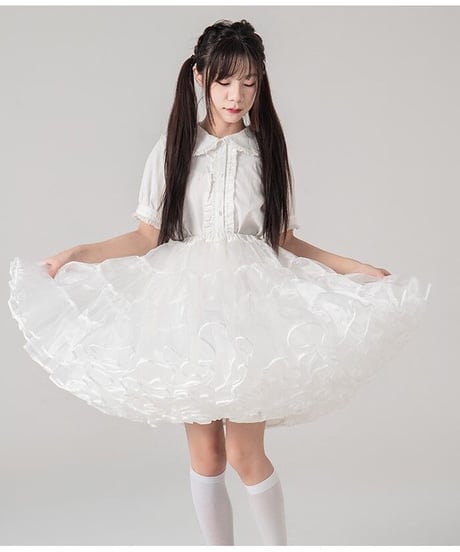 オーガンジー  4段ビッグ パニエ  50cm/60cm丈 40m [SK87-8]