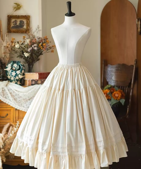 Forest Wardrobe 森林のピクニック ロングワンピース、ペチコート [LO1384]