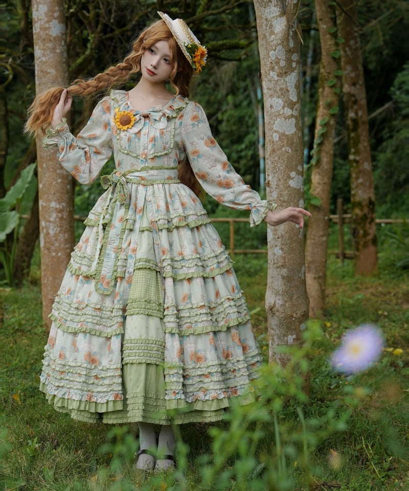 polonaise 乙女の思想 ワンピース ドレス 緑 グリーン ロリィタ
