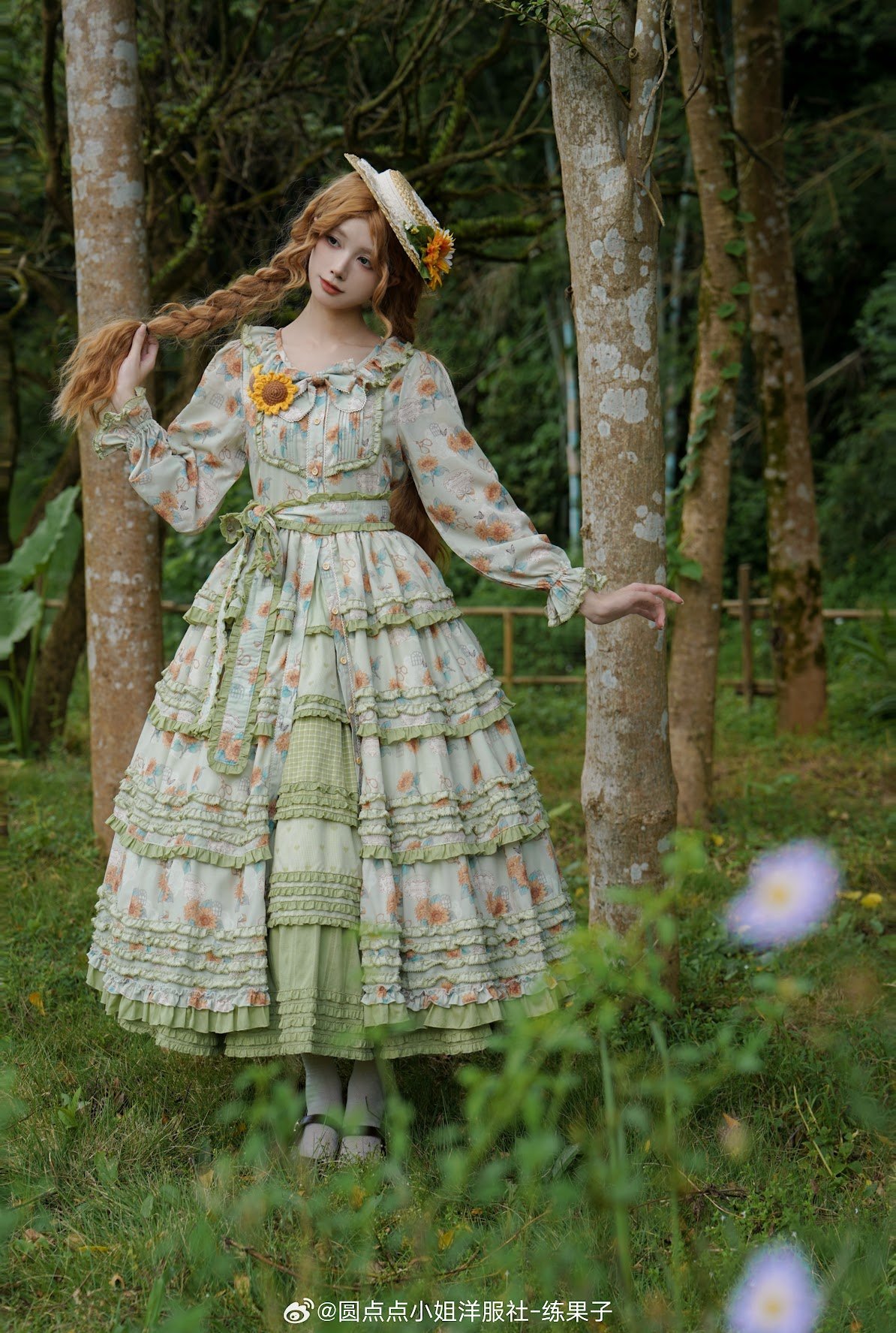 Miss Point 向日葵の庭園 ロリィタドレス 豪華版(DX版) 前あき Miss Point 向日葵の庭園 ロリィタドレス 豪華版(DX版) 前あき