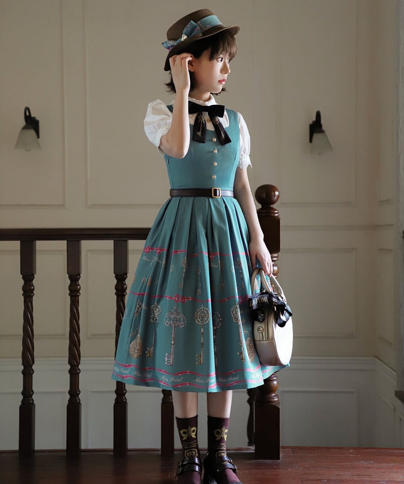 ☆アンティークミニチュアドレス☆ Miss Point アンティークキー ロリィタドレス JSK [LO756] | Rose