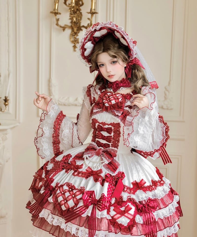 Twin Bears / 恋するハート ロリィタドレス JSK ②[LO1524] | Ro