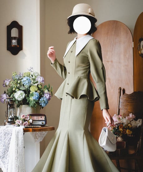 Forest Wardrobe 森林のそよかぜ フィッシュテイル ロングワンピース [LO1252]
