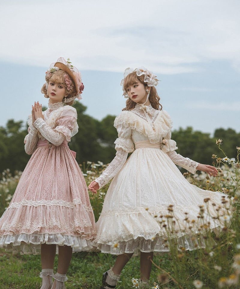 Miss Point 木香薔薇 1.0 レース/花柄 ロング ロリィタドレス Miss Point 木香薔薇 1.0 レース/花柄 ロング ロリィタドレス