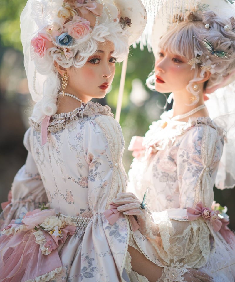 Miss Point エリザベス ロリィタ ドレス ピンク 薔薇花柄ワンピース