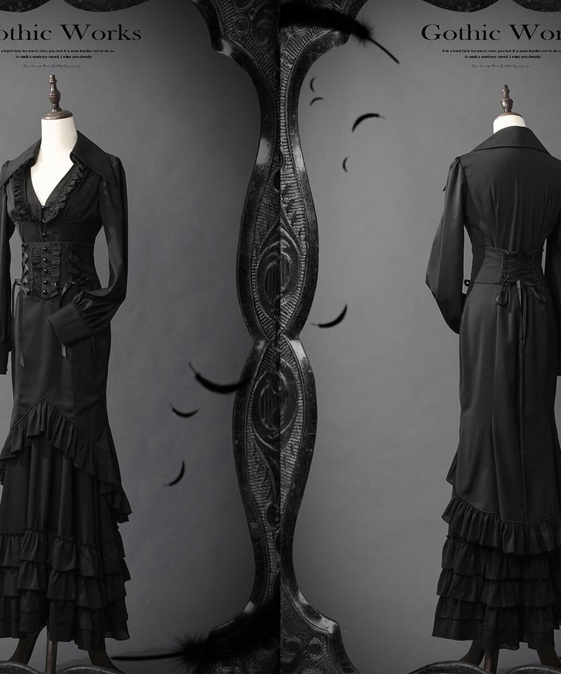 アラビアンナイトゴシック / キリル ゴシックフィッシュテイル