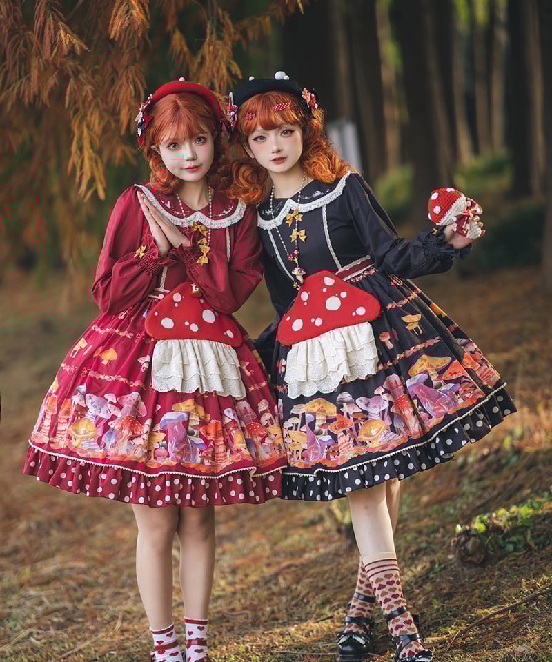 Miss Cube きのこの妖精 ロリィタドレス 長袖ワンピース [LO939] | Ros