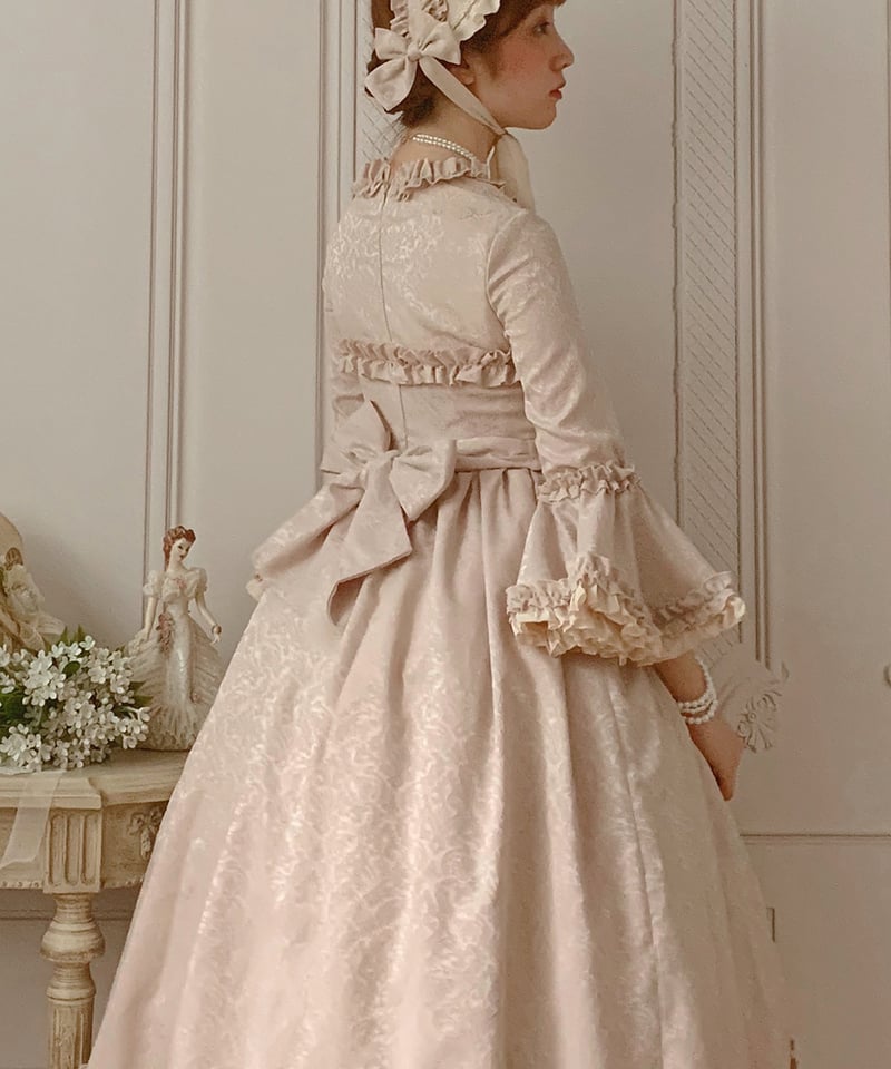 Henrietta アンティークドール ドレスセット　ベージュ　Lサイズ Henrietta アンティークドール ドレスセットベージュSサイズ