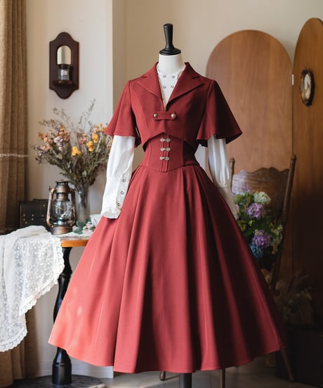 Forest Wardrobe 森林のキャロル ホルターネック コルセットスカート [LO1205]