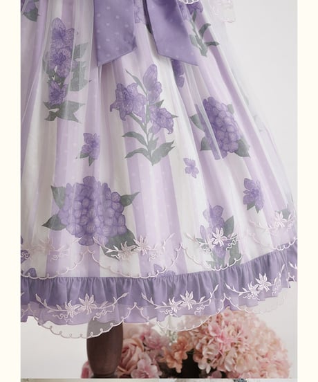 Milu Forest エンドレスサマー ラウンドネックワンピース 単品 [LO471]