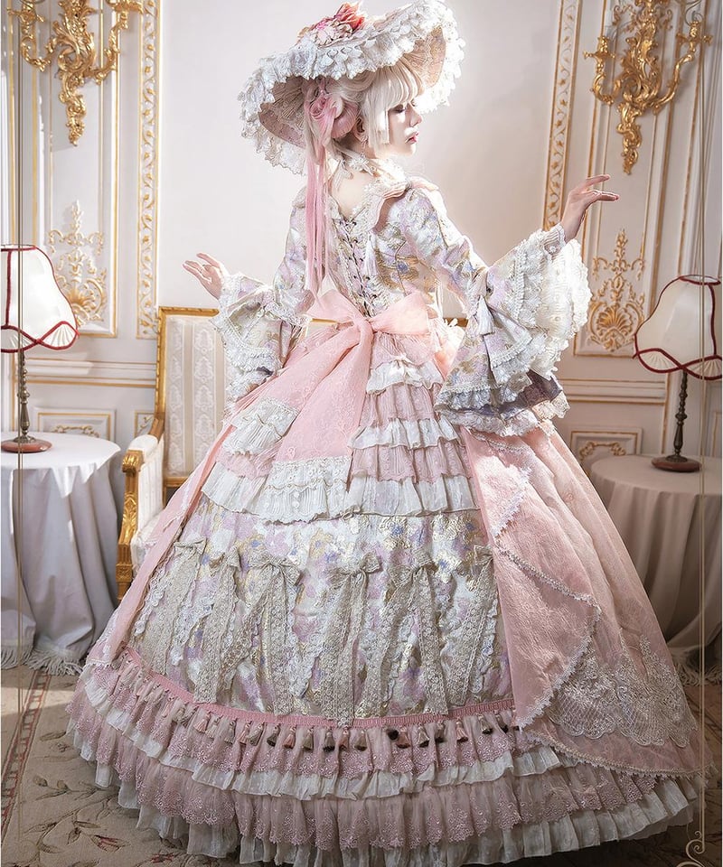 HinanaQueena / 洛璃 ロングドレス ウエディングドレス セット [LO1560]