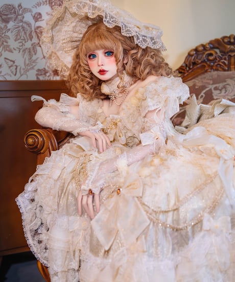HinanaQueena / Tree Peony ロングドレス ウエディングドレス ワンピース 単品 [LO1115]