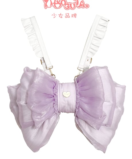 BOGUTA ふわふわおリボンbag L お取り寄せ/即納品】【BOGUTA】ふわふわおリボンBag【S/M/L】【8