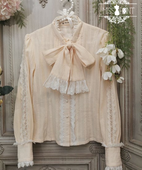 ボーンチャイナ花瓶 クラシックロリィタ ブラウス [LO244]