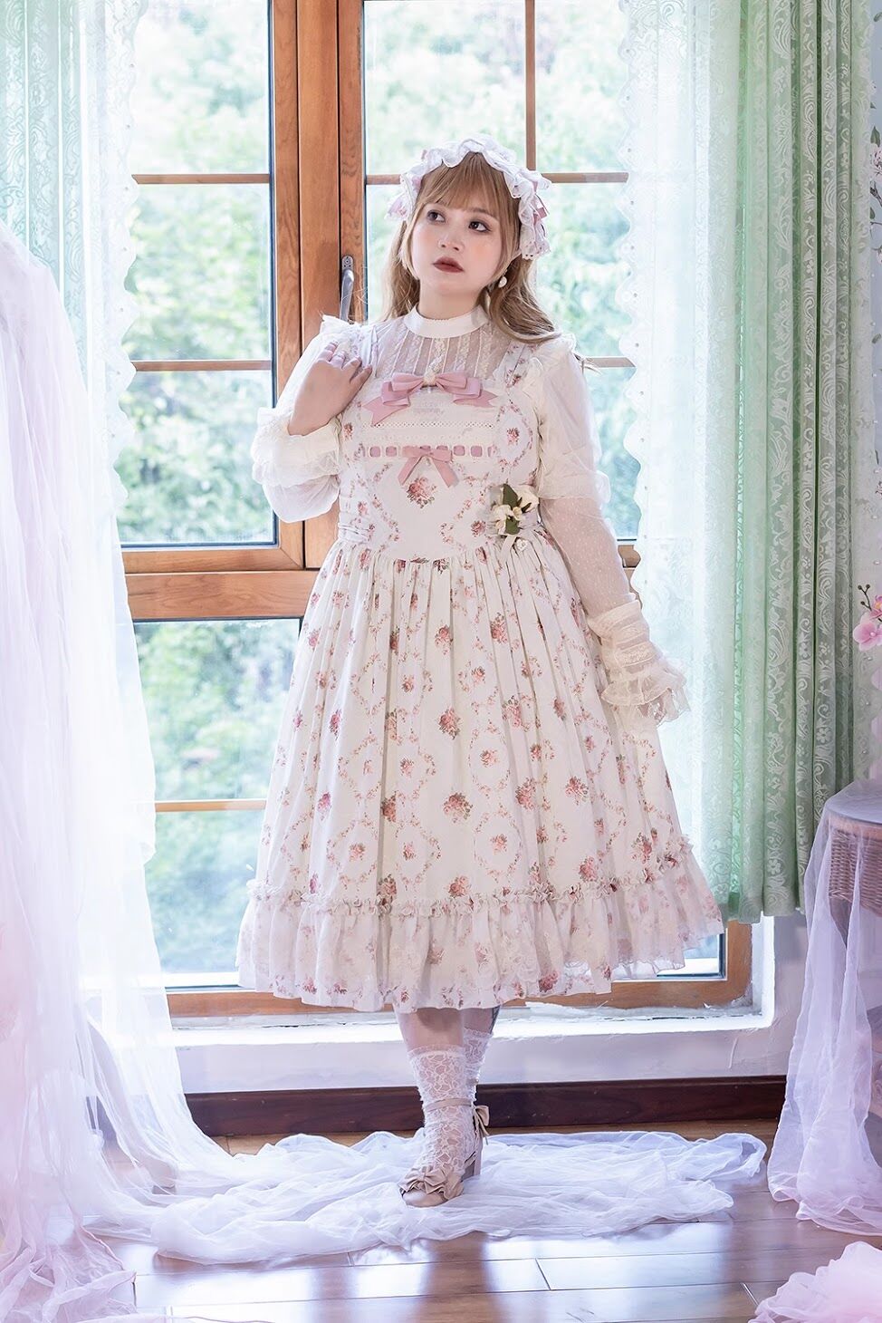Miss Point 木香薔薇 2.0 花柄 ロング ロリィタドレス JSK [LO281] 