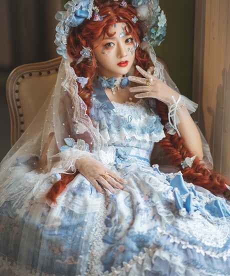 二匹の田園猫Lolita / Key to the Fairyland ロリィタドレス ワンピース  フルセット[LO493]