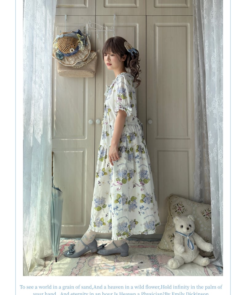 クマ刺繍のロリータドレス チャイナ風刺繍ロリータドレスセット opf046 | 可愛い服量産型服