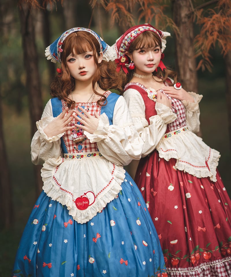 Miss Point りんご園 バイエルン風ロリィタドレス 長袖ワンピース