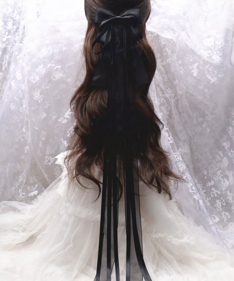 ロングテール ヘアリボン アクセサリー　[HA37]