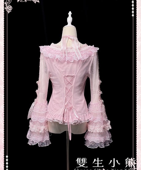 Twin Bears /  恋するハート ロリィタドレス ブラウス、アクセサリー⑥ [LO1524]