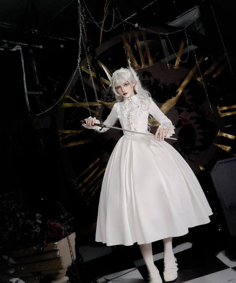 with PUJI / 奇夜の詩 ゴシック＆ロリィタドレス コルセットJSK+