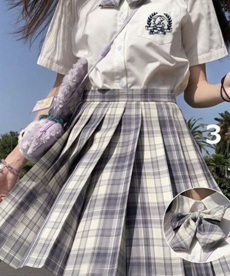 JK制服 スカート リボン セット  [SK83]