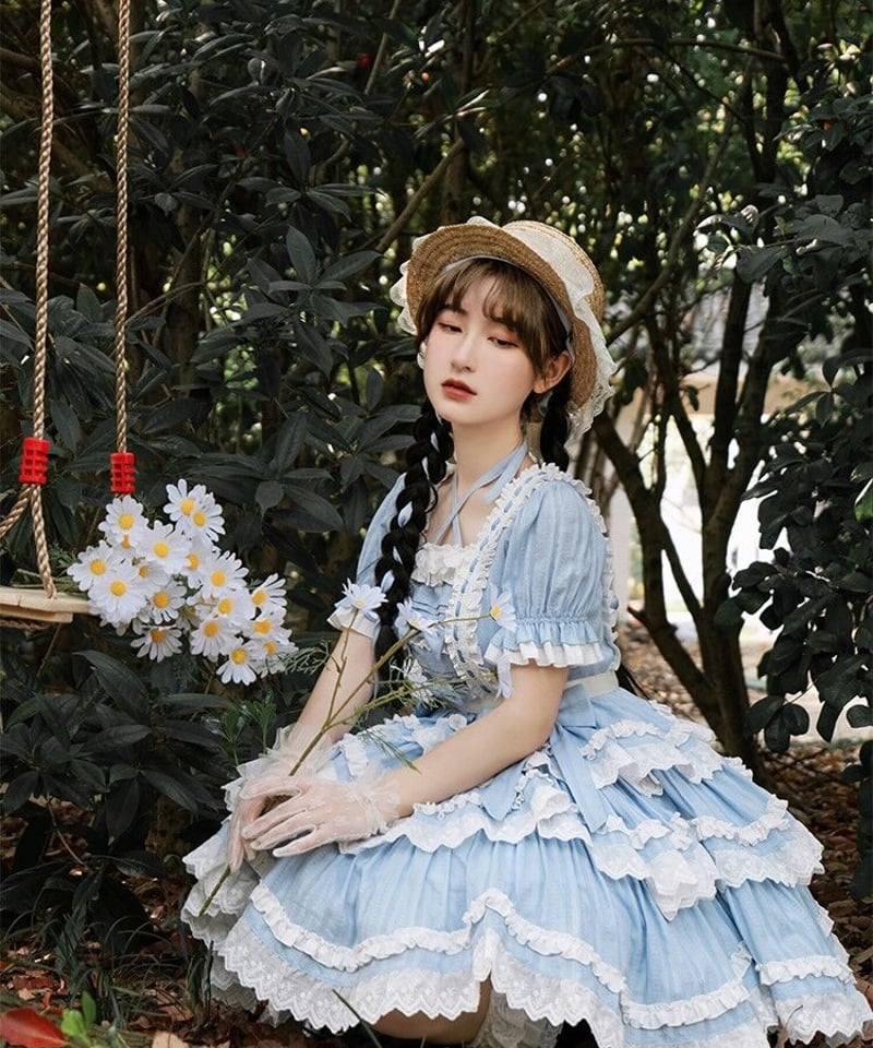 LOLITIMES　ロリータ　ワンピース　S　レースアップ　レース　フリル LOLITIMES ロリータ ワンピース S レースアップ レース フリル