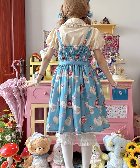 Miss Point / リボンと子ねこのスイーツタイム ロリィタワンピース、JSK [LO1437]