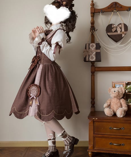 Alice Girl /  くまショコラビスケット ロリィタドレス JSK、SK、ブラウス、ジャケット⑥ [LO1525]