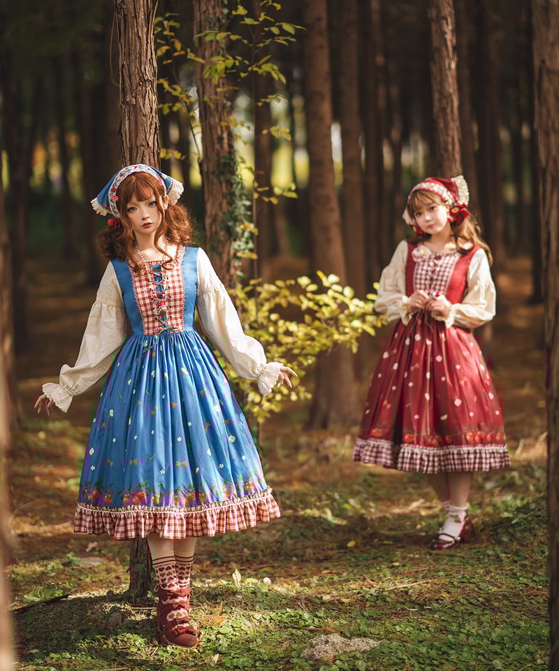Miss Point りんご園 バイエルン風ロリィタドレス 長袖ワンピース