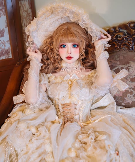 HinanaQueena / Tree Peony ロングドレス ウエディングドレス ワンピース 単品 [LO1115]