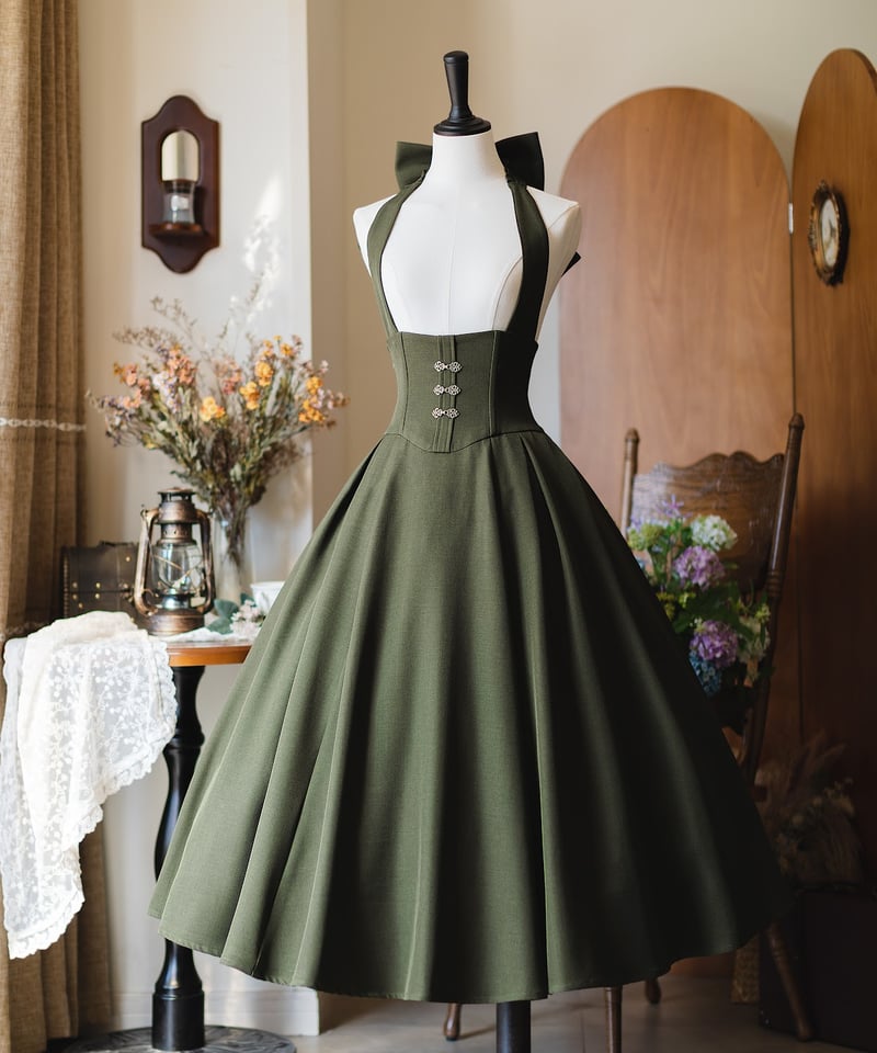 Forest Wardrobe 森林のキャロル ホルターネック コルセットスカート