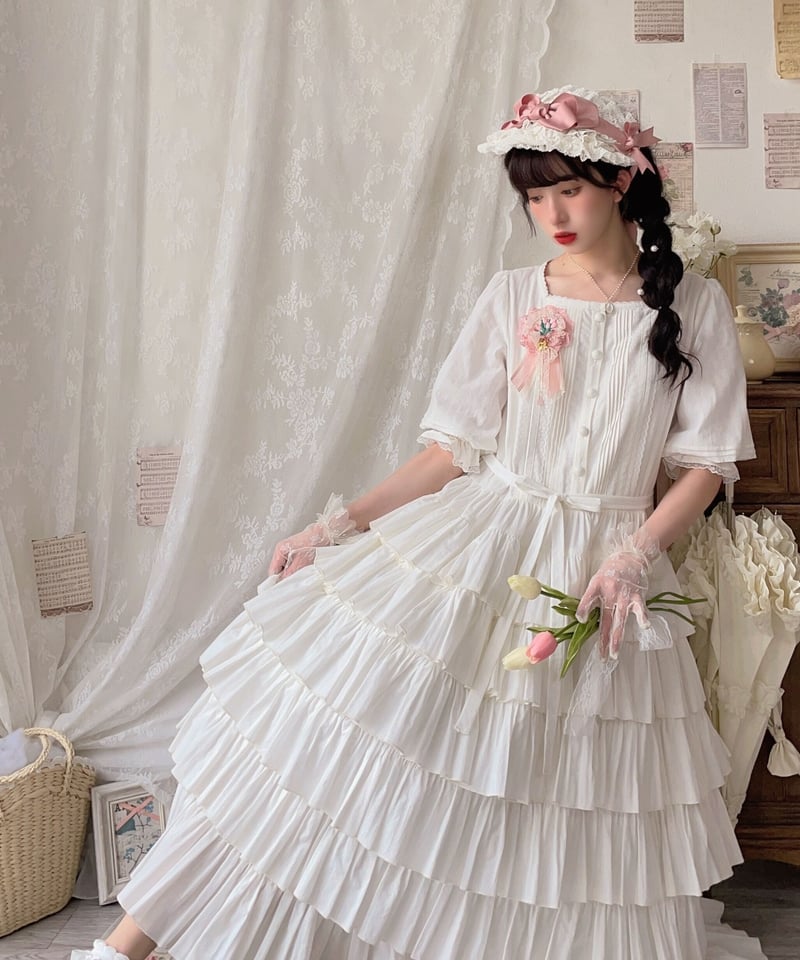 TID マゼンタ ロングドレス フリル付き TID マゼンタ ロングドレス フリル付き TID マゼンタ ロング