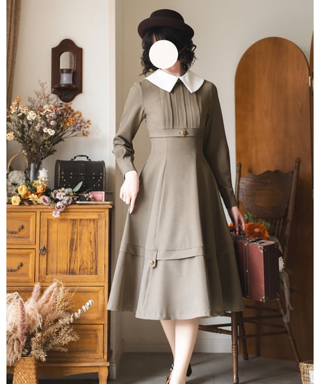 Forest Wardrobe 森林のアンティークチェスト ケープ付きワンピース [LO1286]