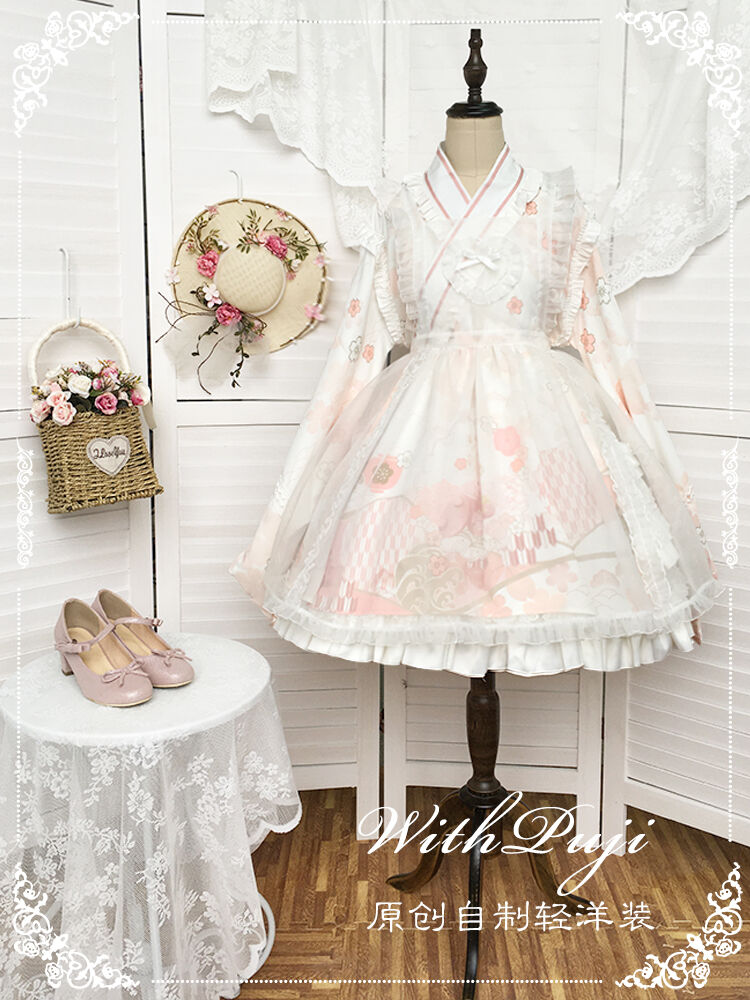 with PUJI / 和風アリス 小春日和op ロリィタドレス ワンピース with PUJI / 和風アリス 小春日和op ロリィタドレス ワンピース