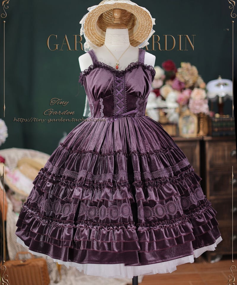 Tiny Garden / Dream Bouquet ベルベット JSK [LO575] |