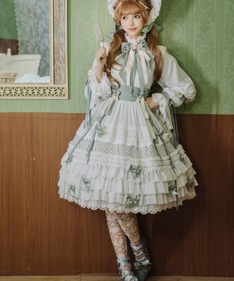 Classical Puppets 少女人形 十女 The Dolly Girl 植物園バージョン ワンピース＋ボンネット[LO482]