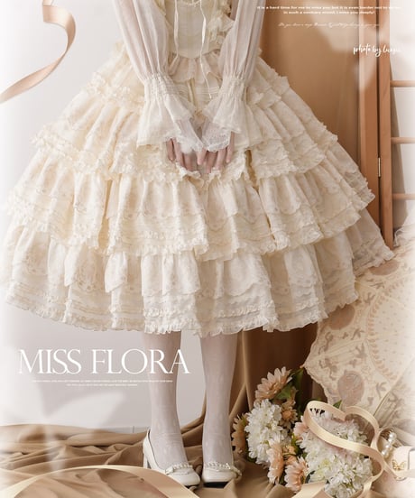 WF Lolita / Miss Flora  ロングSP ロリィタドレス スカート、キャミソール、ブラウス set[LO973]