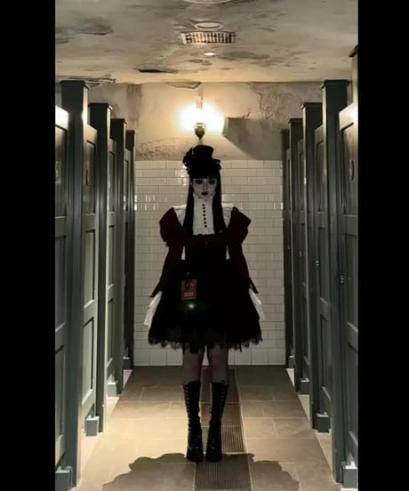 VantablackStudio / No.5 Doll ゴシック ブラウス、スカート [LO1237]