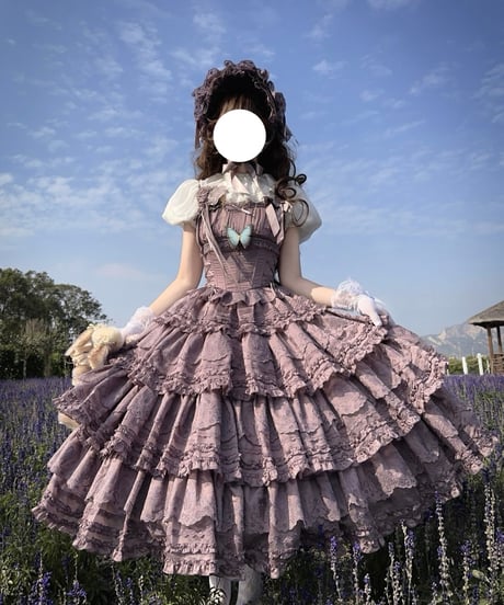 WF Lolita / Miss Flora  ロングSP ロリィタドレス スカート、キャミソール、ブラウス set[LO973]