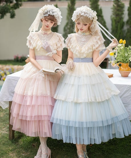 with PUJI / 少女の独白 ロリィタドレス set [LO1583]