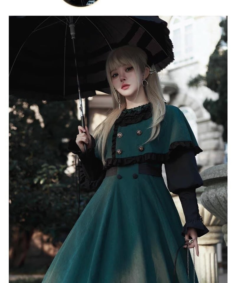 【栀】Z6 ワンピース Lolita 長袖 ドレスロリータ ドレス OP ロリータワンピース ロリータドレス 長袖ワンピース op jsk 甘