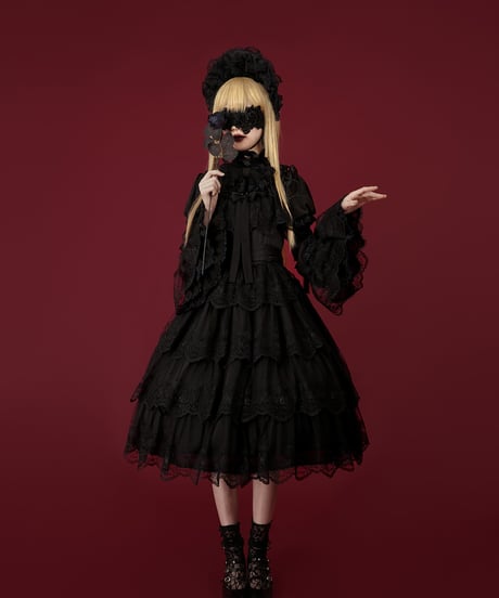 Vcastle / 瑠璃花宴 ロリィタドレス シフォン段々JSK [LO1181]
