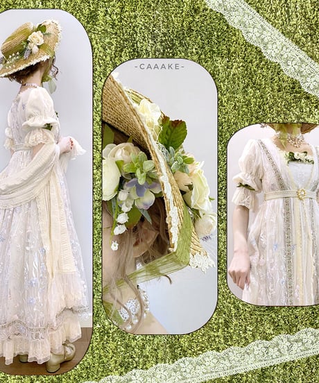 Miss Point サリーガーデン エンパイアスタイルドレス ロリィタ SP刺繍ワンピース [LO312]