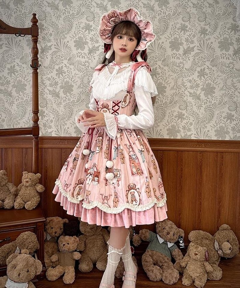 Alice Girl / ベアドールウォール ロリィタ JSK、OP、長袖 Alice Girl / ベアドールウォール ロリィタ JSK、OP、長袖