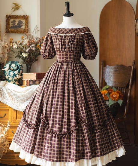 Forest Wardrobe 森林のピクニック ロングワンピース、ペチコート [LO1384]